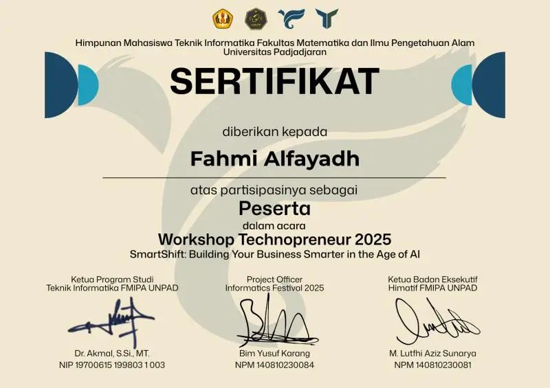 Technopreneur Certificate